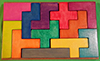 False Bay Wooden Giant Pentominos 35 Technicolour Pentominos