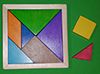 False Bay Wooden Puzzle 42 Technicolour Tangram