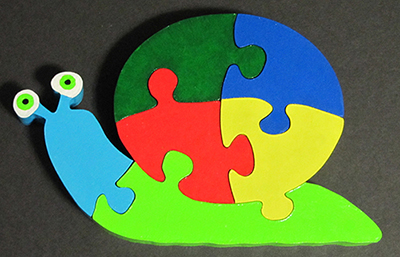 False Bay Hand Made Wooden Puzzle Strawberry Lamb no8